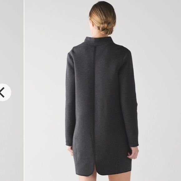 Lululemon City Bound Dress Heathered Black - Picture 4 of 11
